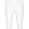 LuckeLadybug women's full body bodysuit in white featuring a sleek and form-fitting design