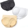 LuckeLadybug women's hip lifting panties in black, white, and nude for a flattering silhouette