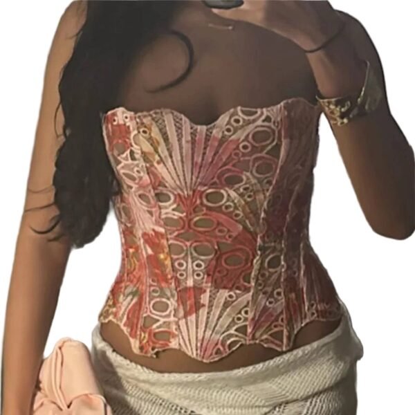 Womens Lace Corset Top For Stylish Looks 20 Womens Lace Corset Top For Stylish Looks Stylish women's lace corset top in pastel colors with intricate design for a trendy look