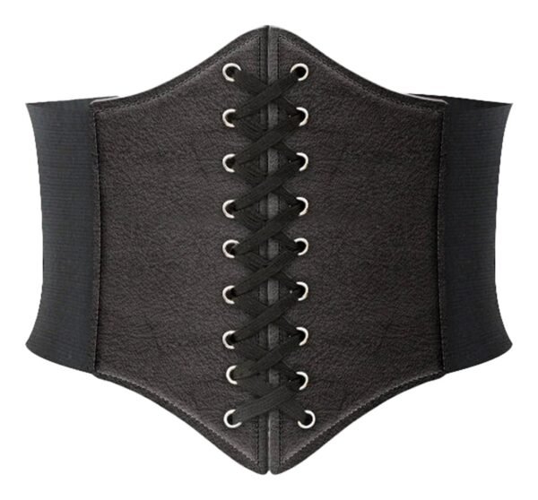 Womens Leather Corset Belt for Style 4 Womens Leather Corset Belt for Style LuckeLadybug women's leather corset belt with decorative lace-up design for a stylish waistline
