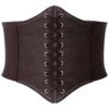 LuckeLadybug women's leather corset belt with lace-up design for a stylish look