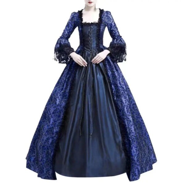 Womens Medieval Cosplay Dress Corset Style 33 Womens Medieval Cosplay Dress Corset Style womens medieval cosplay dress blue vintage style 2