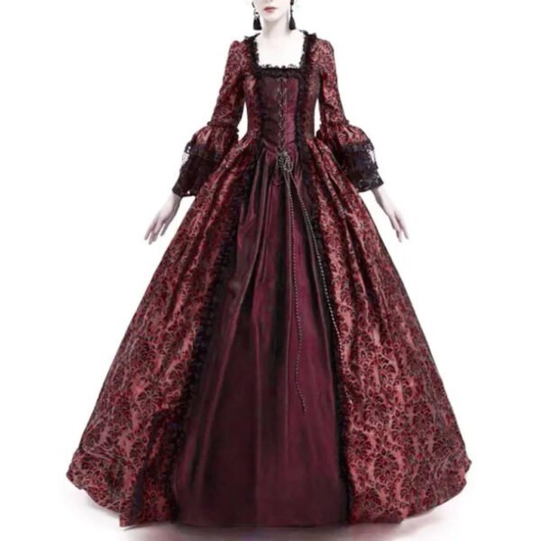 Womens Medieval Cosplay Dress Corset Style 31 Womens Medieval Cosplay Dress Corset Style womens medieval cosplay dress burgundy vintage style