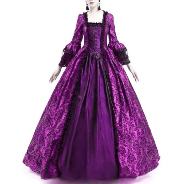 Womens Medieval Cosplay Dress Corset Style 29 Womens Medieval Cosplay Dress Corset Style womens medieval cosplay dress dark purple vintage style