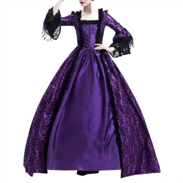 Womens Medieval Cosplay Dress Corset Style 27 Womens Medieval Cosplay Dress Corset Style womens medieval cosplay dress purple vintage style