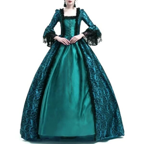 Womens Medieval Cosplay Dress Corset Style 35 Womens Medieval Cosplay Dress Corset Style womens medieval cosplay dress teal vintage style