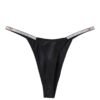 Womens Thong Briefs Stylish Comfort 7 Womens Thong Briefs Stylish Comfort Black women's thong briefs with sleek design and shimmering side details for stylish comfort