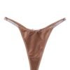 LuckeLadybug women's thong briefs in soft brown fabric with adjustable straps and a stylish design