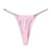 LuckeLadybug women's thong briefs in soft pink with comfortable elastic straps