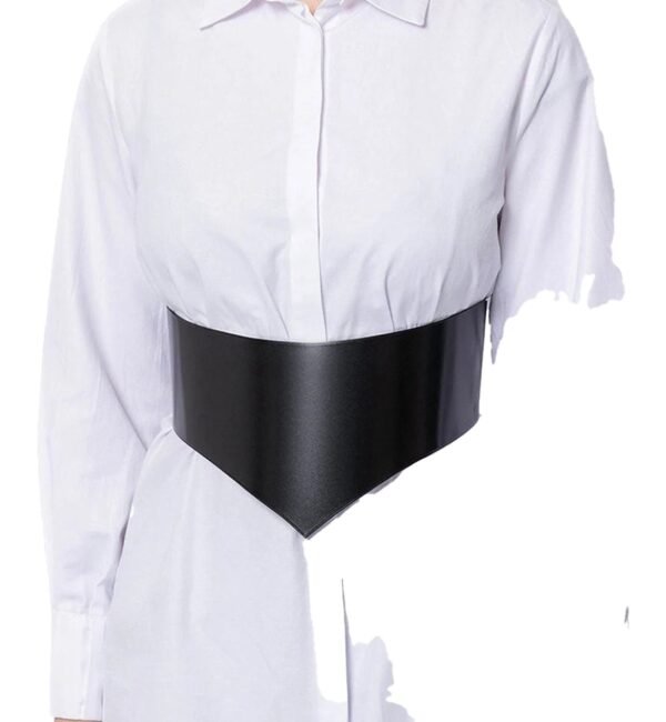 Womens Wide Corset Belt for Stylish Outfits 16 Womens Wide Corset Belt for Stylish Outfits LuckeLadybug women's wide corset belt in black, perfect for accentuating your waistline